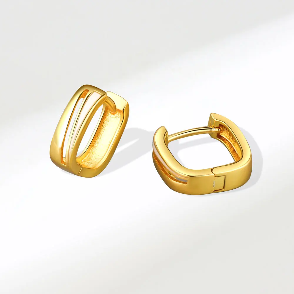 Модные Простые Стильные U-образные серьги NBNB для женщин, полые дизайнерские модные серьги-кольца для девушек, украшения для пирсинга