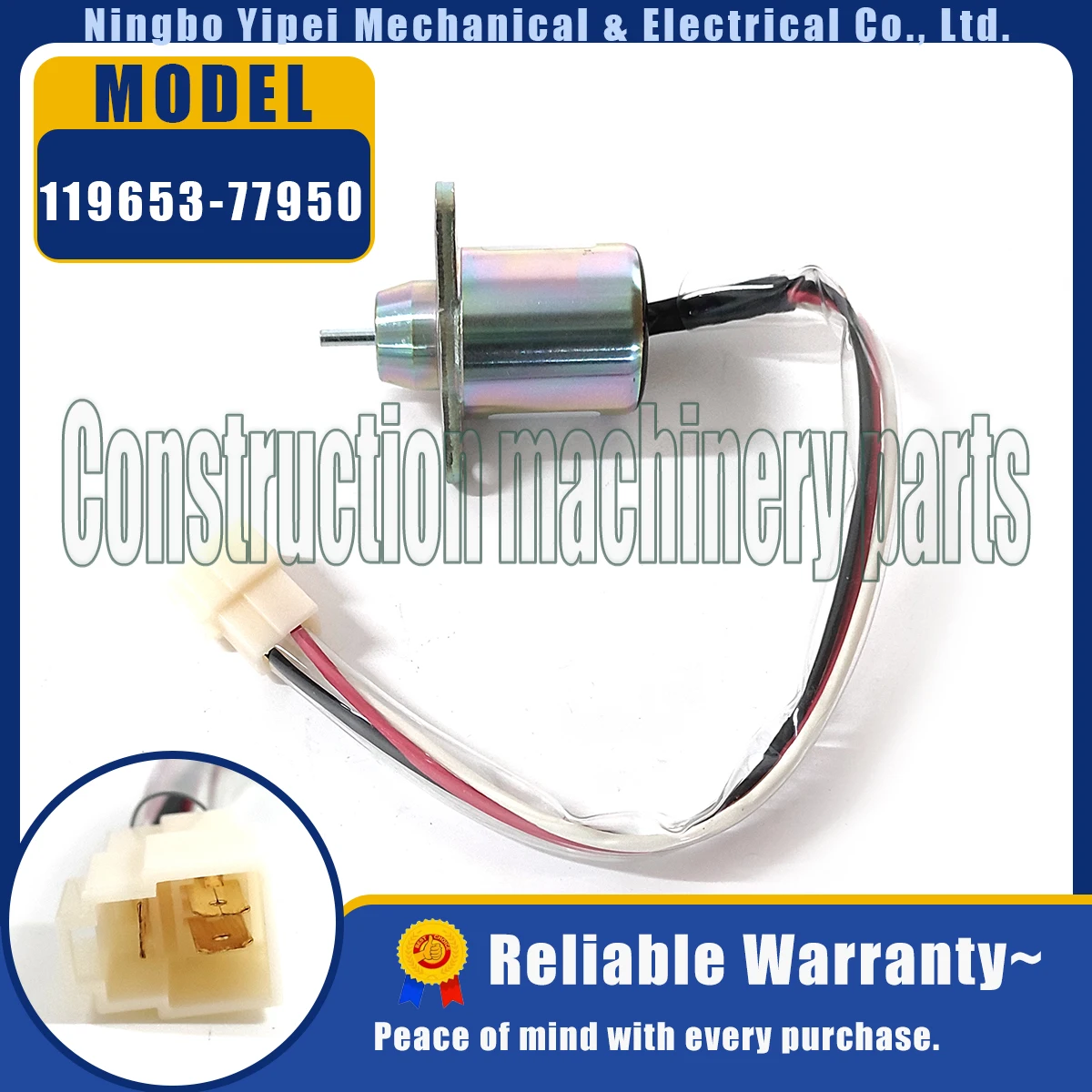 119653 -77950 Стоп-электромагнитный клапан 12 В для двигателя Yanmar 1503ES-12S5SUC5S 119285 SA-4562T SA-5213