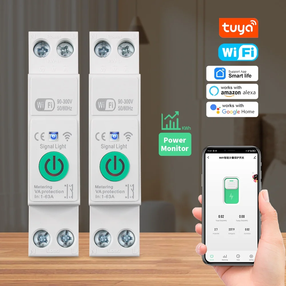 

Туя WiFi Умный Автоматический Выключатель 16А/63А