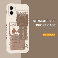 lovely bear phone case for samsung galaxy s22 21 20 ultra plus soft silicone cover for samsung s10 plus s10e note 10 20 plus fe