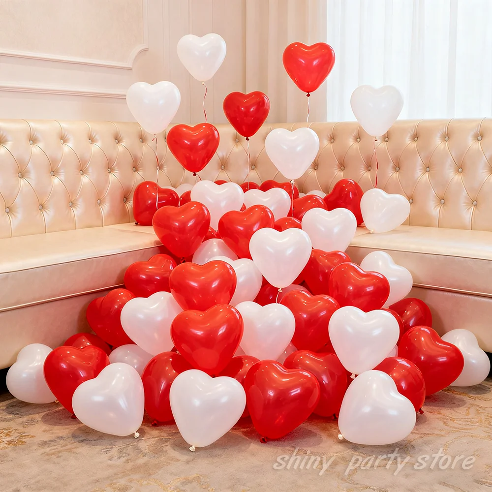 Латексные сердечные шары JIMMYTU 10 дюймов