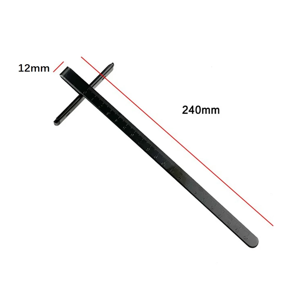 

1Pc 240mm Electric Circular Saw Scale Ruler Guide Metal Black Hitach C7 Cutting Machine Accessories For Stone Cutting Machine