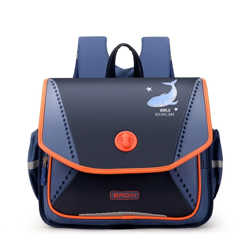 Ортопедический детский школьный ранец с мультипликационным принтом Randoseru, Большой Вместительный легкий школьный рюкзак для девочек, водон...