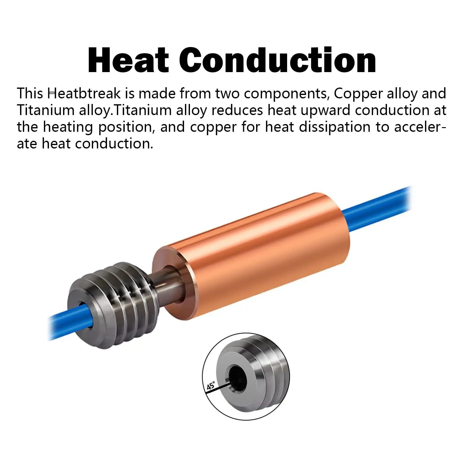 Фото Закаленный Hotend для Flsun T1/T1 Pro, комплект экструдера с печатающей головкой 0,4 мм, Hot End №4