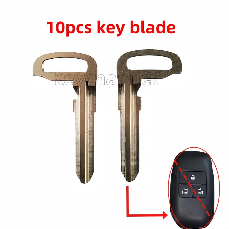 

Keychannel 10 шт./лот автомобильный смарт-ключ лезвие брелок без ключа пустой аварийный ключ пустой запасной дверной ключ для Toyota Raise Daihatsu Motor