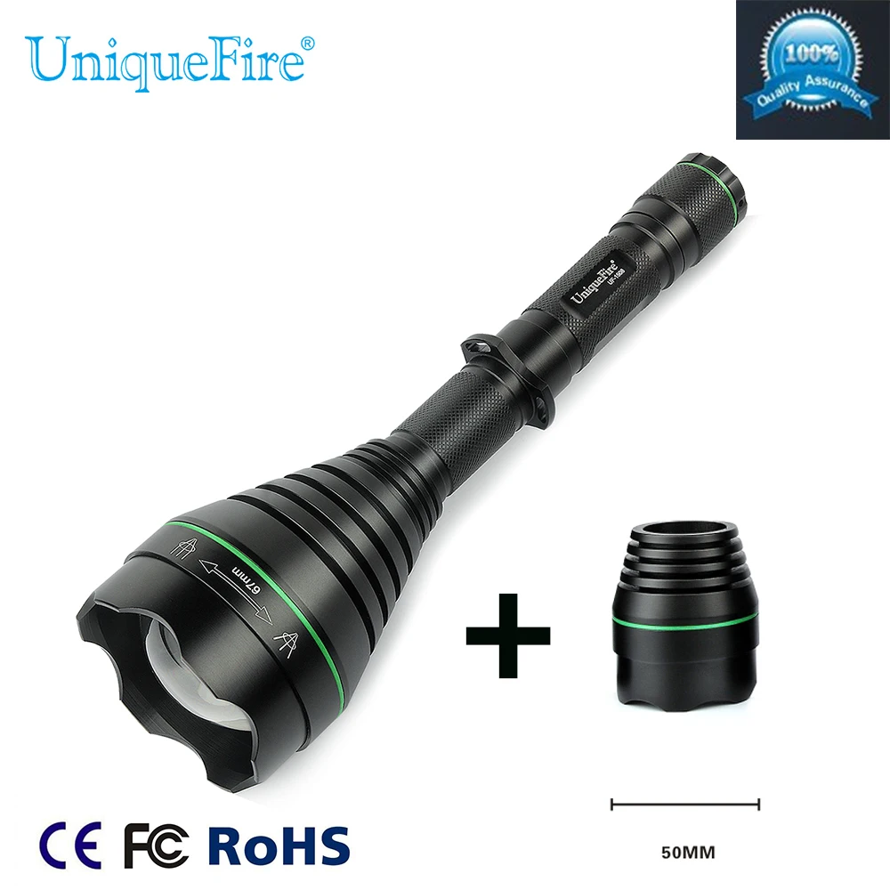 

ИК светодиодный фонарик UniqueFire1508-67mm 940NM лампа Факел + сменный 50 мм объектив для охоты Бесплатная доставка