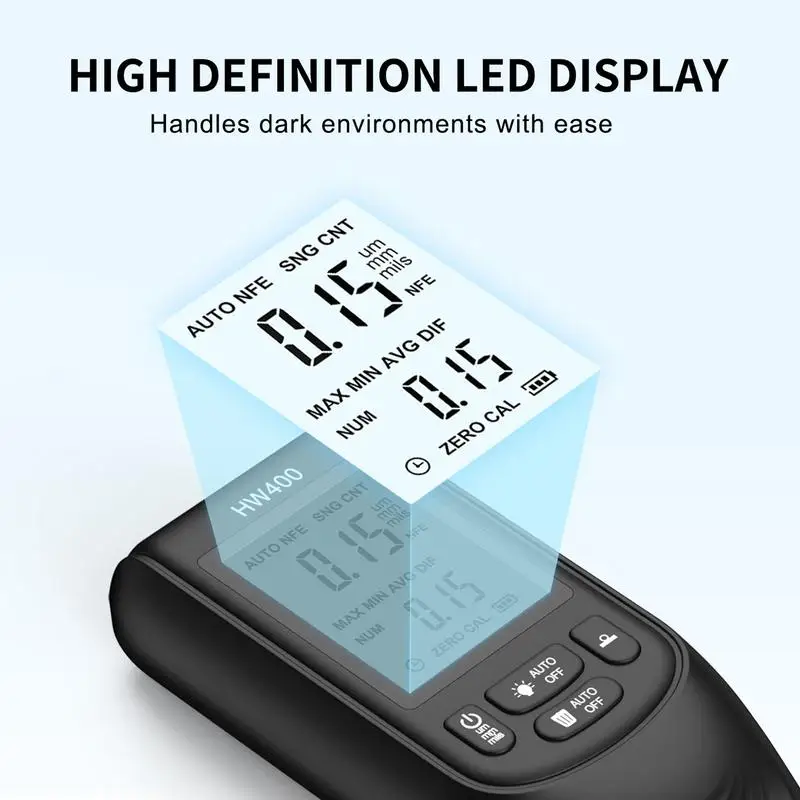 Измеритель толщины краски автомобильный измеритель с ЖК-дисплеем и высокоточным