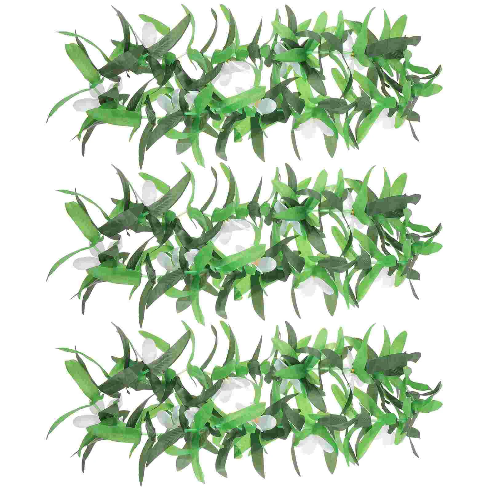 

3pcs Hawaiian Flowers Wreaths Luau Party Leis Decors Hawaiian Party Decorations