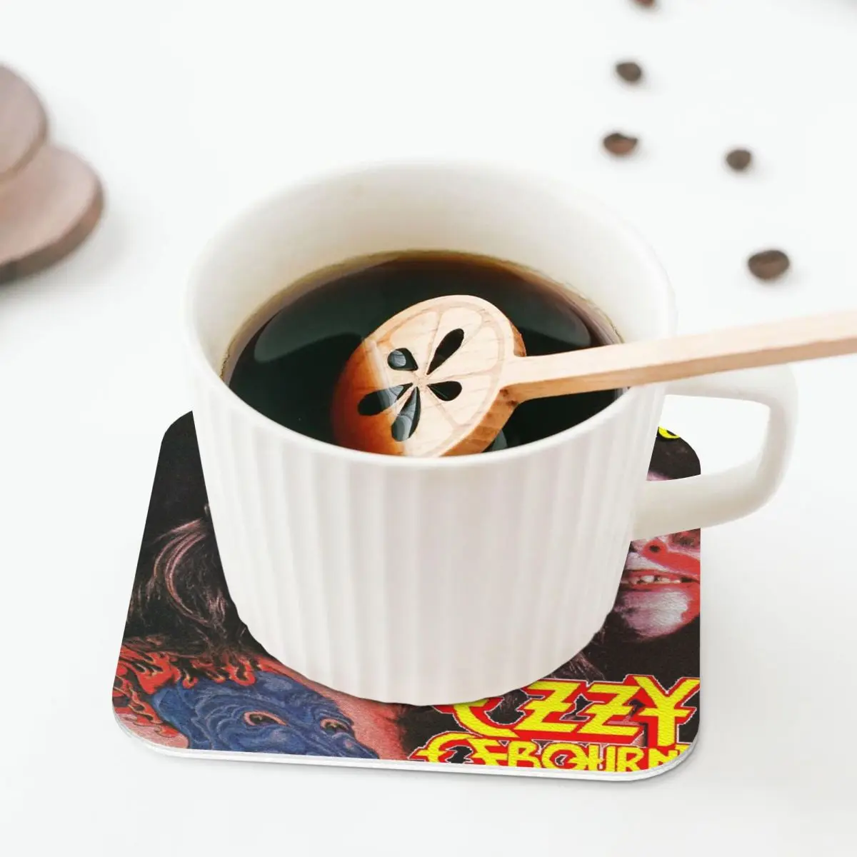 Ozzy Osbourne Merch Prince Of Darkness Подставки Кухонные салфетки Изоляционные коврики для чашек