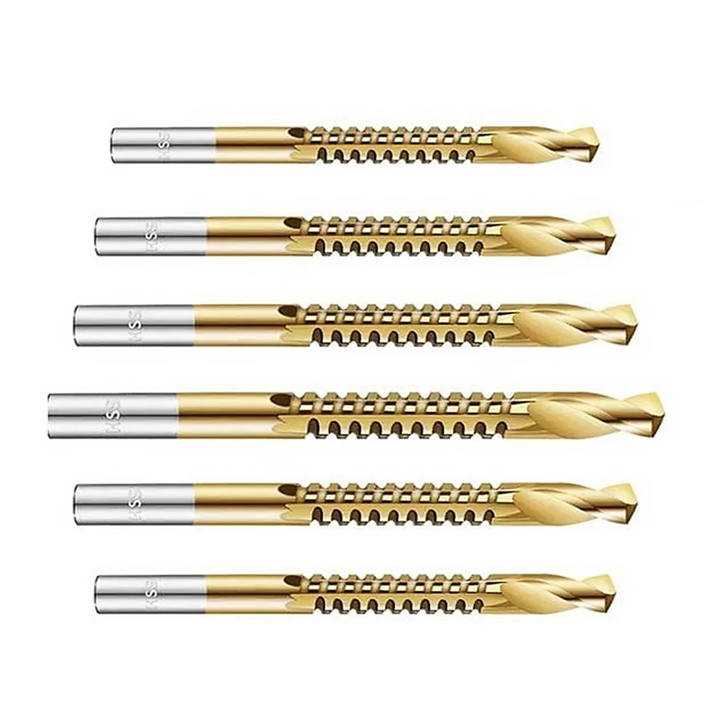 

6pcs 3-8mm Drill Bit Set High Speed Steel Drill Bit Set DIY Saw Woodworking Tool