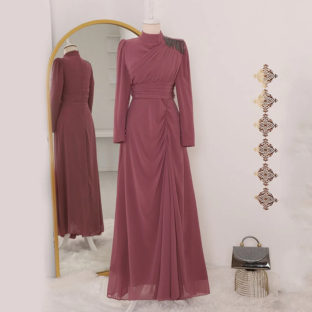 Женское шифоновое платье с кисточками вечернее платье-трапеция до пола высоким