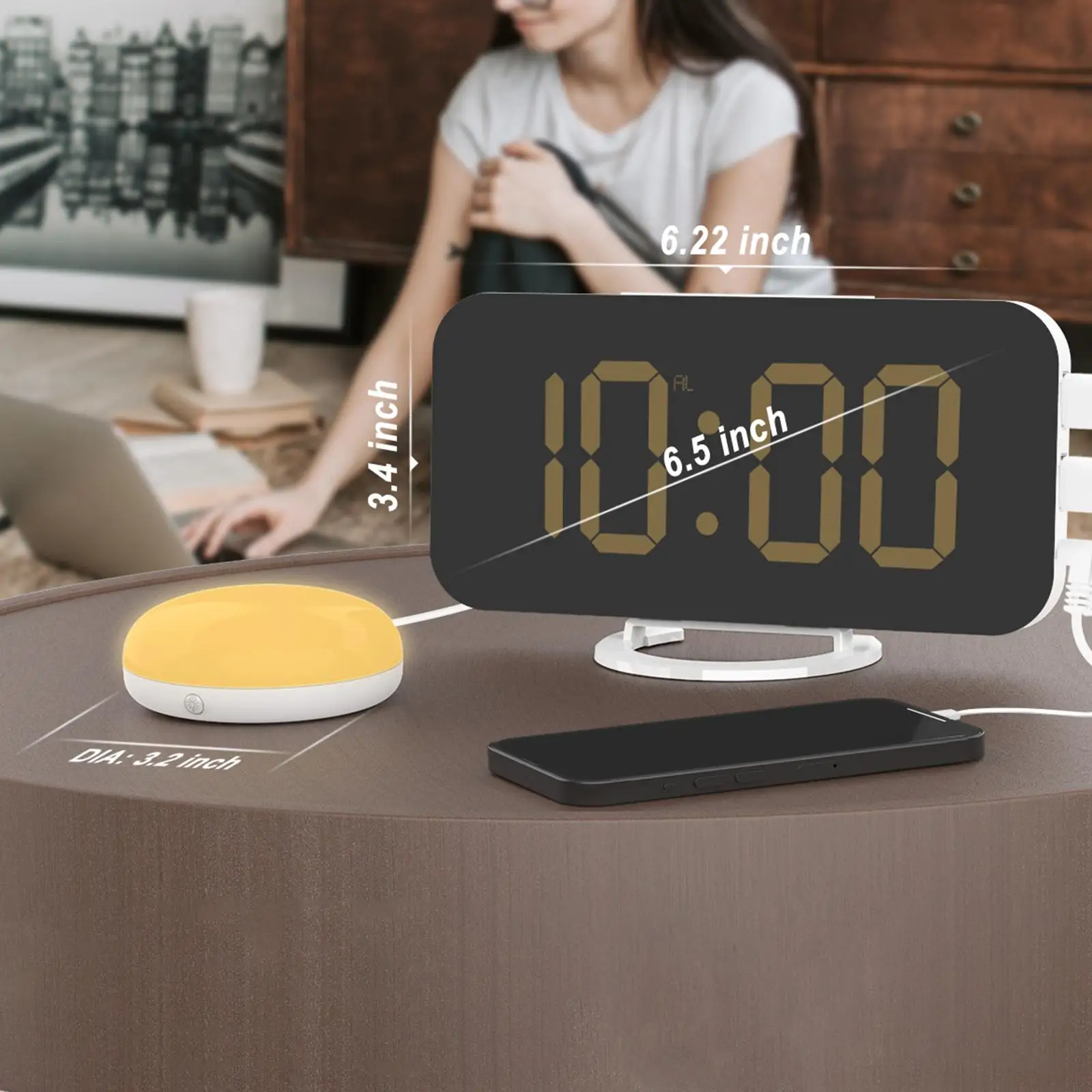 Electronic Clock Desk Clocks Digital Alarm Clock Snooze