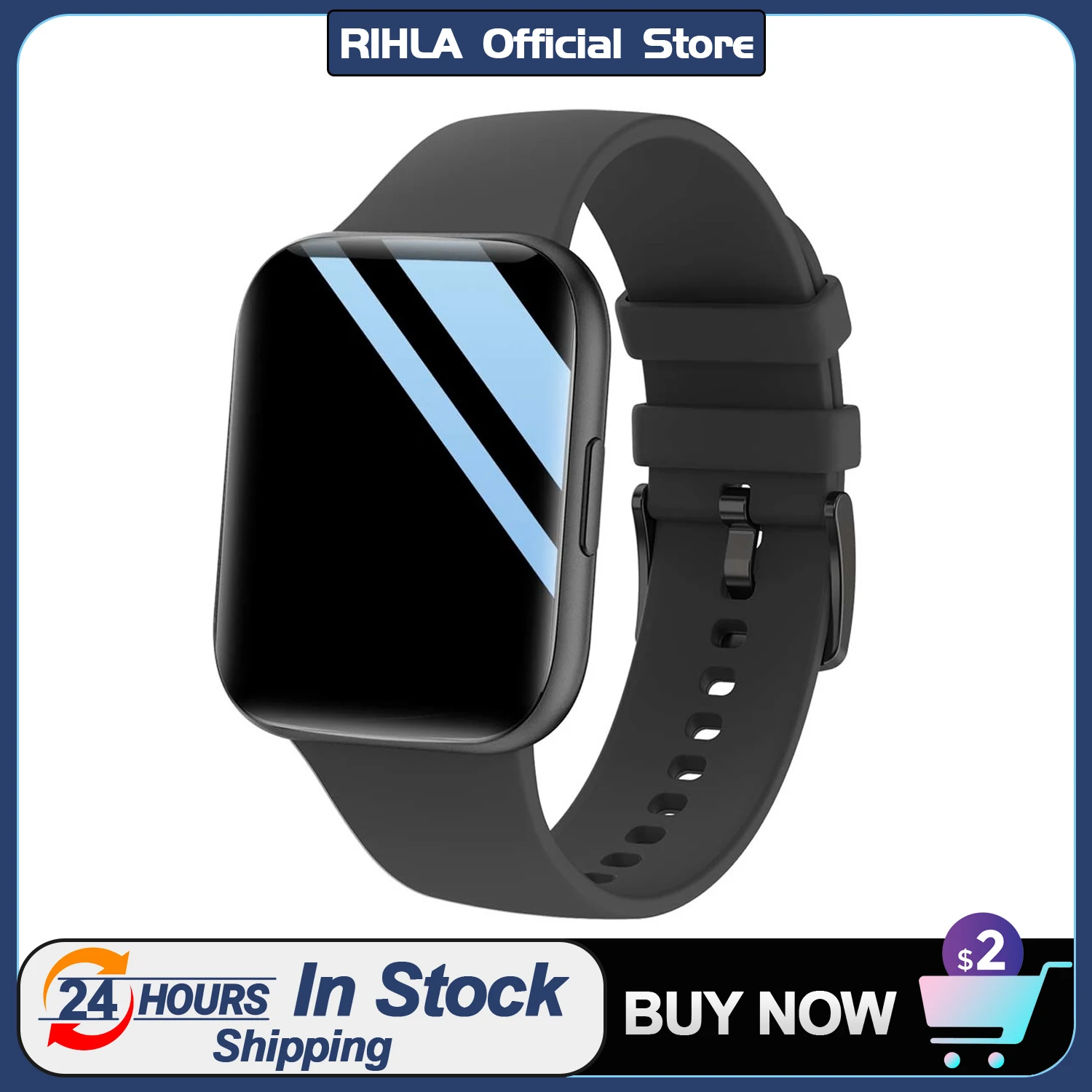 

RIHLA New Men Smartwatch Smart Watch Women Wristwatch P25 IP68 Waterproof Fitness Bracelet Sports SPO2/BP/HR Clock For Android