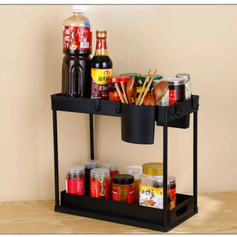 Ящик для хранения под раковиной многофункциональная полка в ванной и кухне