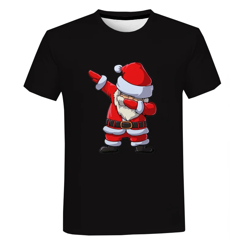 

FAKUNTN Man New T Shirt Claus Christmas Funny Dab X Mas T-shirt Gifts Kids Boys Girls Youth Tops Women T-Shirt Dabbing Santa
