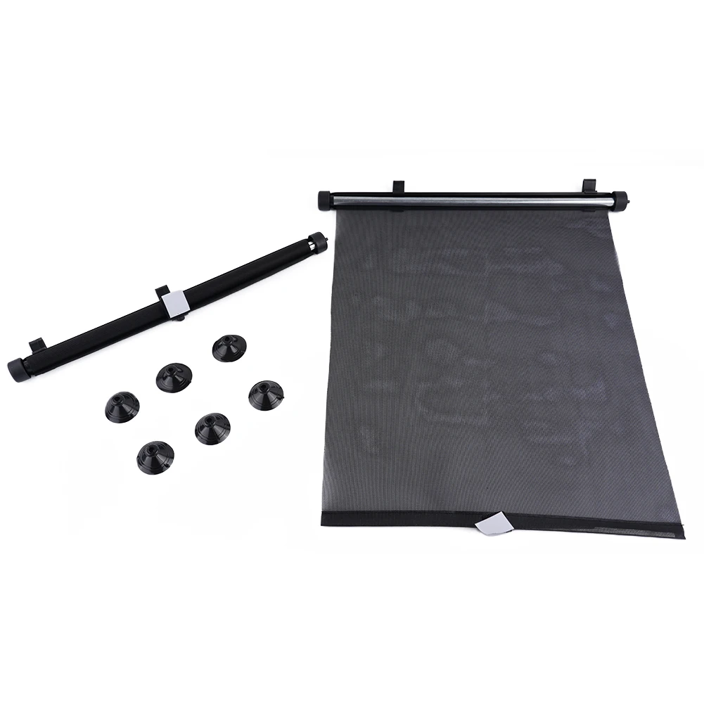 

2pcs Sunshade Retractable Car Glass Baby Shade Shield Protector Roll Curtain Shade Fits Most Car Grass For Preventing Direct Sun