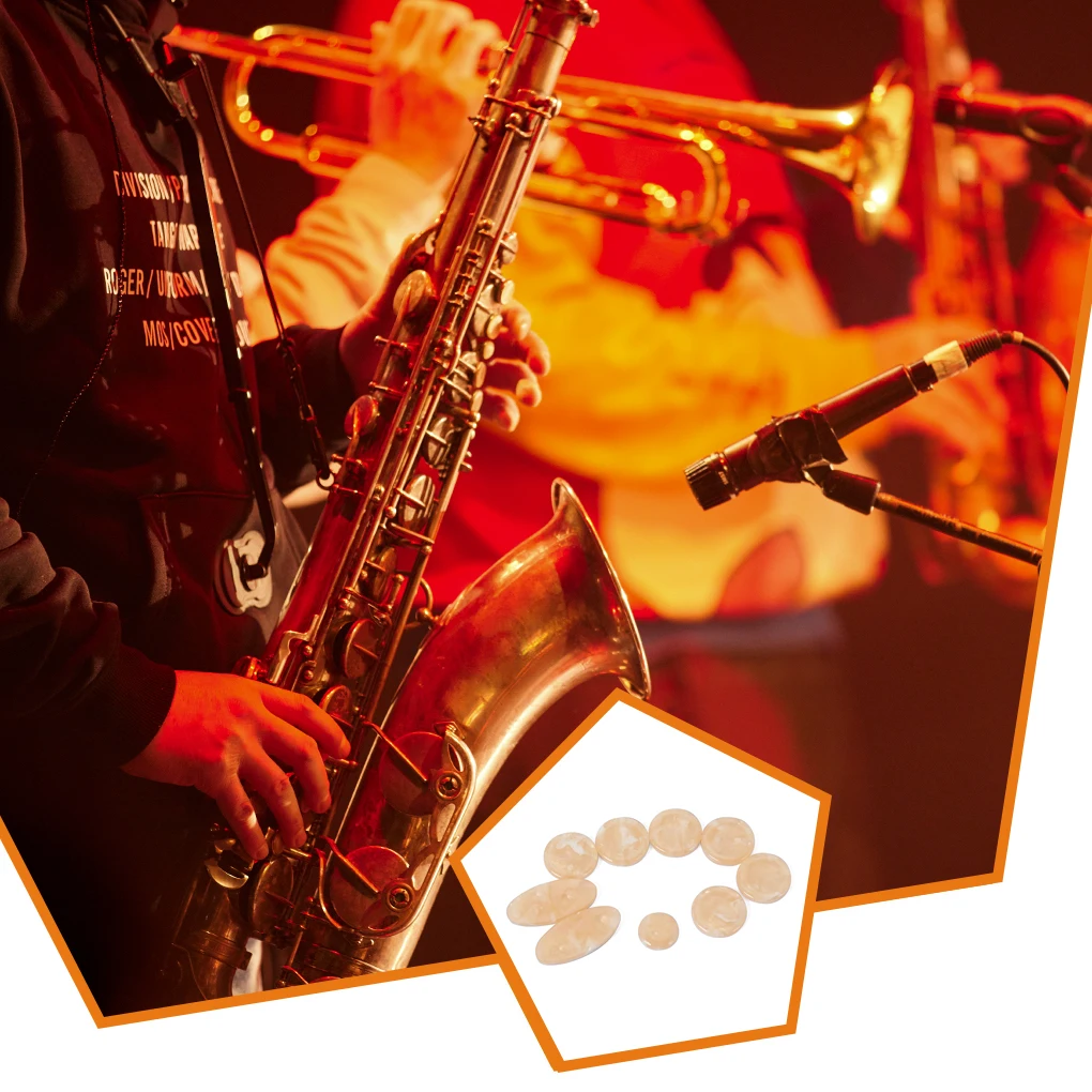 

Комплект из 9 кнопок для саксофона, пряжка, переносные инкрустации для саксофона, альт-тенор, декоративные ключи, музыкальные инструменты, з...