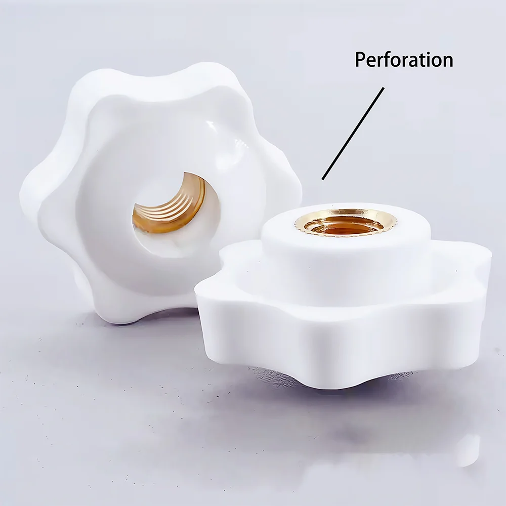 

Звездообразные гайки с рукояткой LDQUO ERICS M4-M12 черные-белые