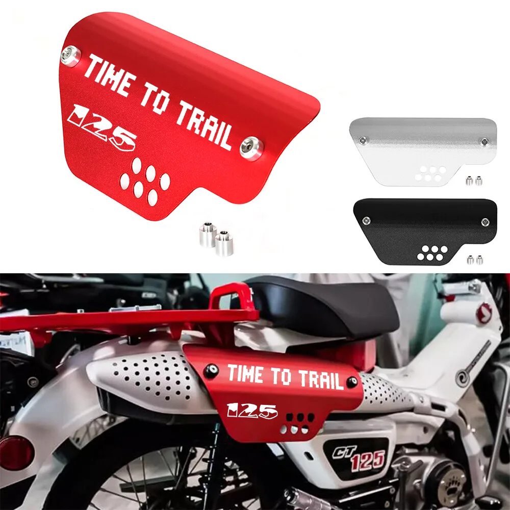Фото Защитный кожух выхлопной трубы для Honda CT125 Trail 125 Hunter Cub 2020-2024, устойчивый к высоким температурам, защита от ожогов №2