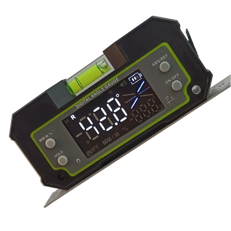4x90 ° Finder Транспортир Цифровой манометр Передача данных Двухосный инклинометр