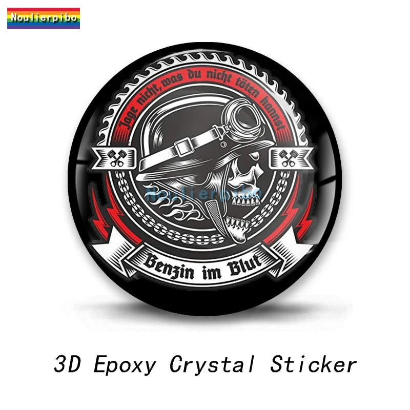 

3D купольная гелевая наклейка Old Shool Wolf Biker Ретро гриль наклейка украшение кузова автомобиля мотоциклетный шлем ноутбук фортепиано гитара виниловая наклейка