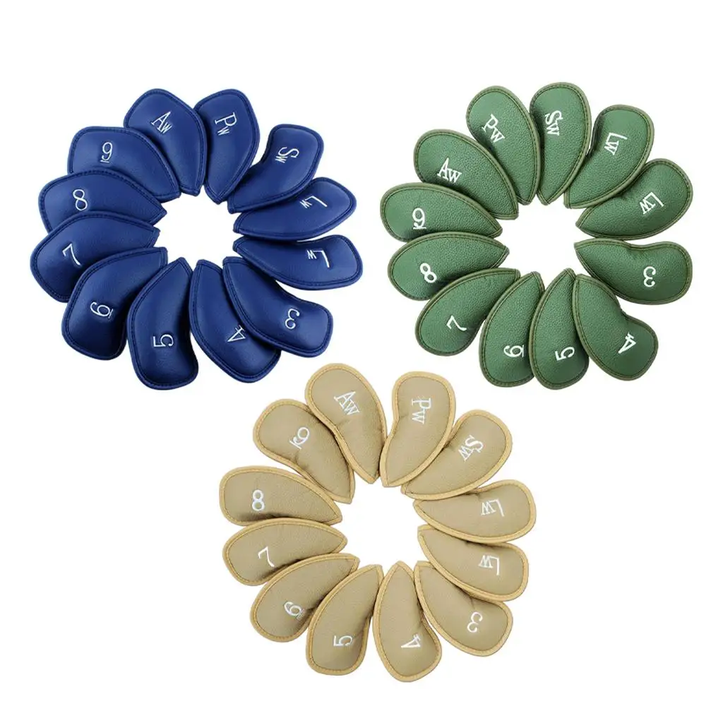 

Набор из 12 железных головок для гольфа, водонепроницаемые защитные накладки с вышивкой и цифрами, набор головок-3 4 5 6 7 8 9 P L