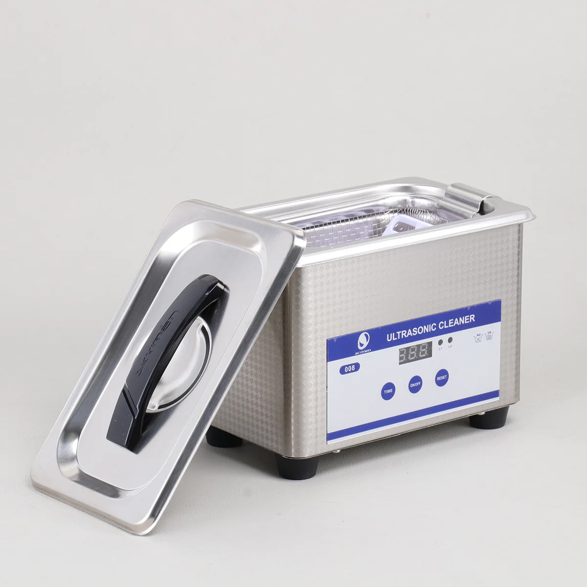 

800ml 35W JP-008 Digital Cleaner Heated Timer Stainless Steel Ultra Sonic Cleaning Machine Washing Machine (EU Plug)