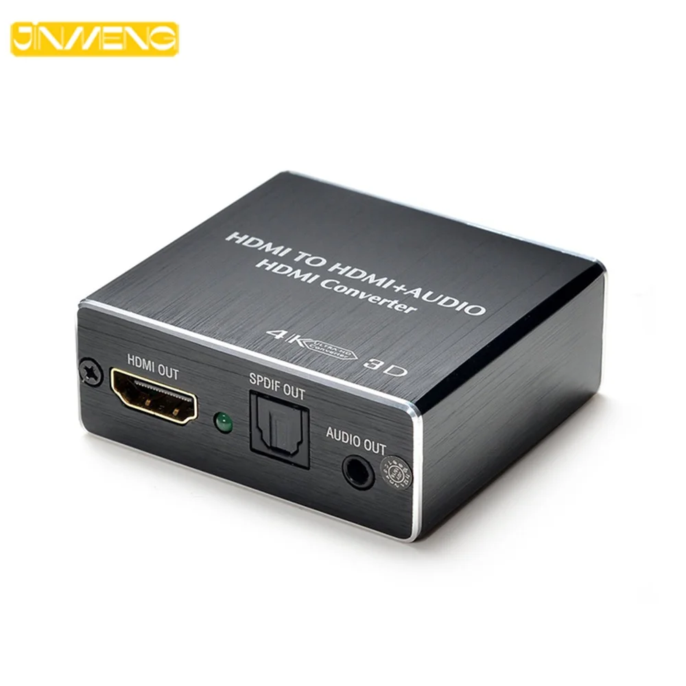 

AY78 HDMI-compatible Audio Extractor 4K X 2K HDMItoHDMI Optical TOSLINK SPDIF + 3.5mm Stereo Extractor Audio Splitter