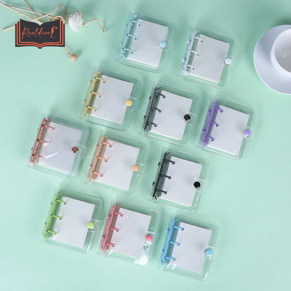 

Mini 3 Ring Binder Notebook Diary Journal Kawaii Stationery Notebook DIY Agenda Planner Cover Scrapbooking School Supplies