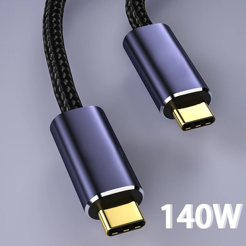 Cable de carga rápida Usb tipo C PD3.1, 140W, para MacBook Pro/ Air, iPad, iPhone y Samsung