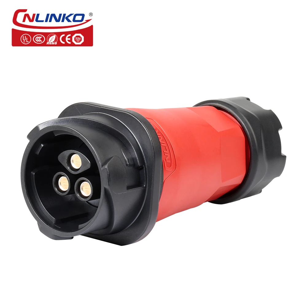 Cnlinko YM-28 IP68 Пластик 50А 500В переменного тока промышленный разъем питания
