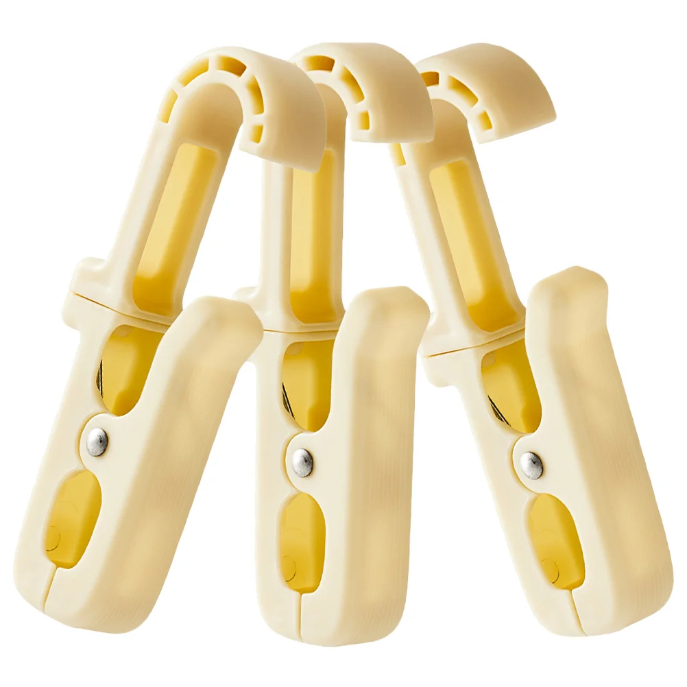 

3 Pcs Swivel Hook Clip Simple Clothes Hooks Laundry Clips Clothing Store Hanger Boot Hangers Hat Scarf