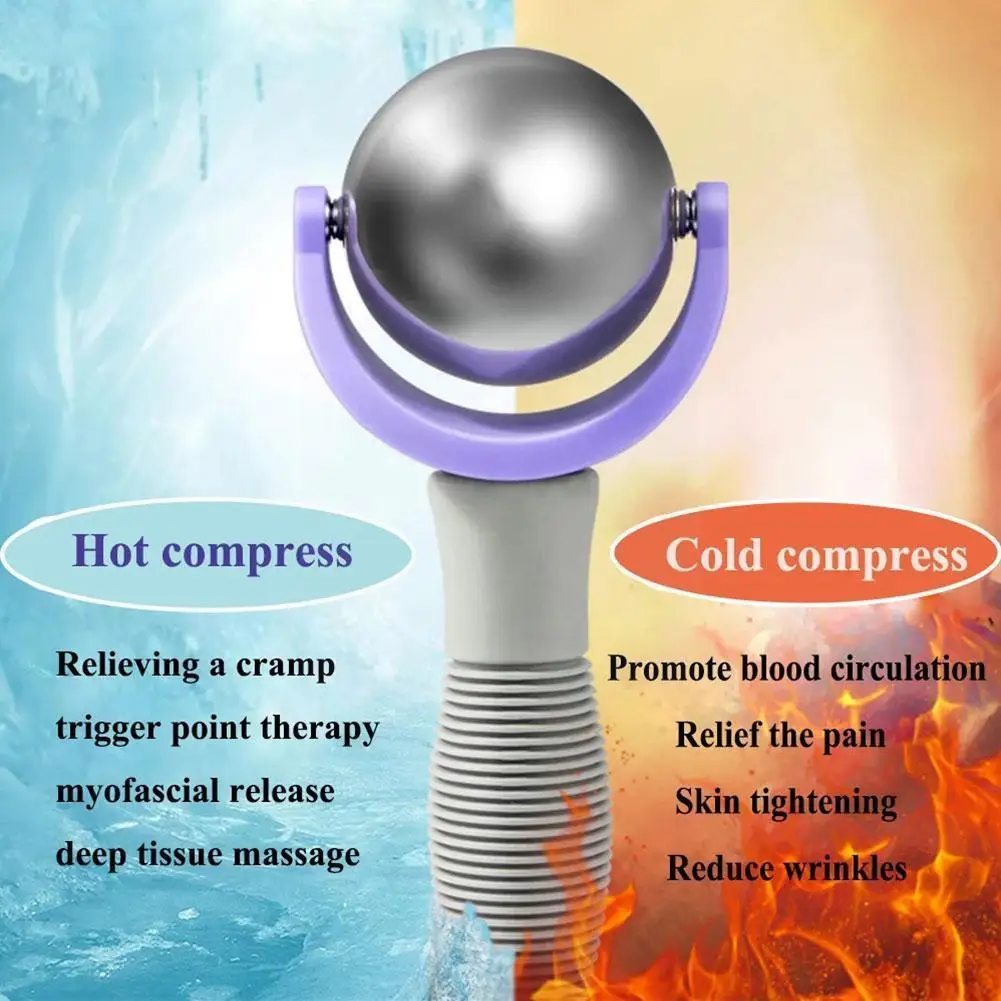 

Massage Ball Roller Steel Face Ice Hockey Massage Whole Hot Cold Physiotherapy Restore And Pain Body Muscle S5b8