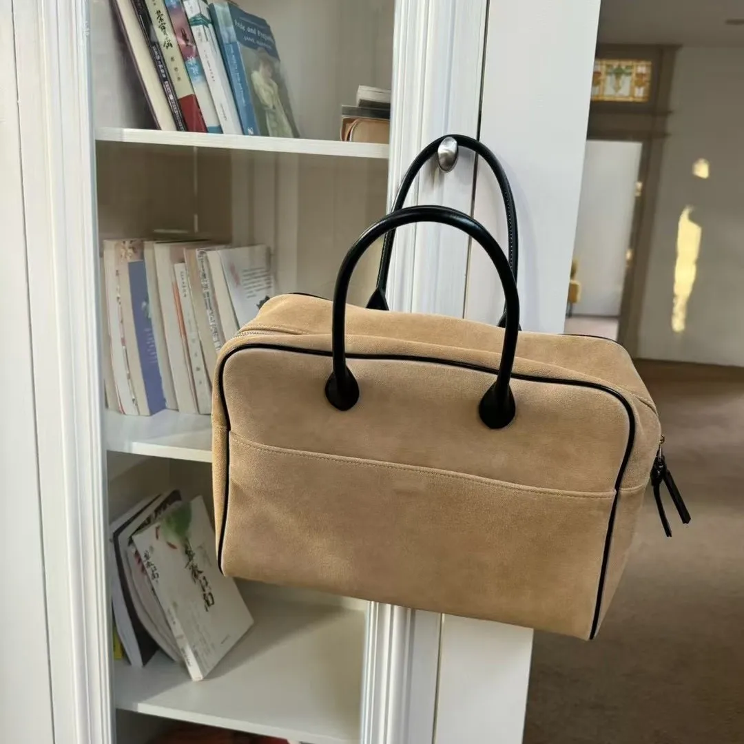 FIRMRANCH осень/зима модный универсальный портфель из замши большой вместимости