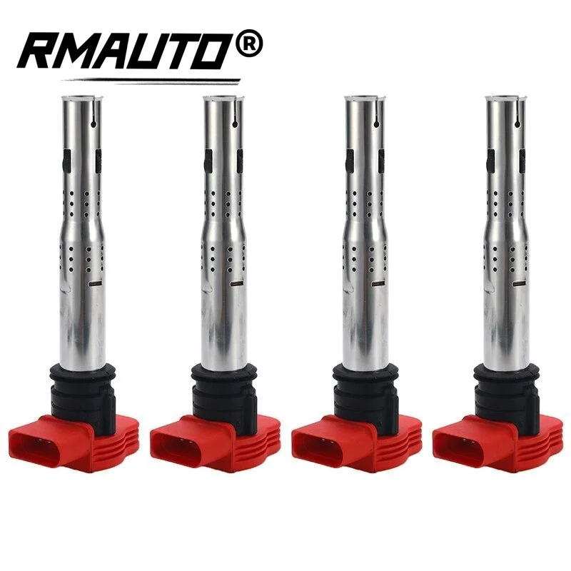 

4Pcs Car Ignition Coil For VW Jetta Golf Passat Tiguan CC For Audi A3/4/5/6/7/8 TT Q3/5 R8 06E905115 ABCDE 07K905715F