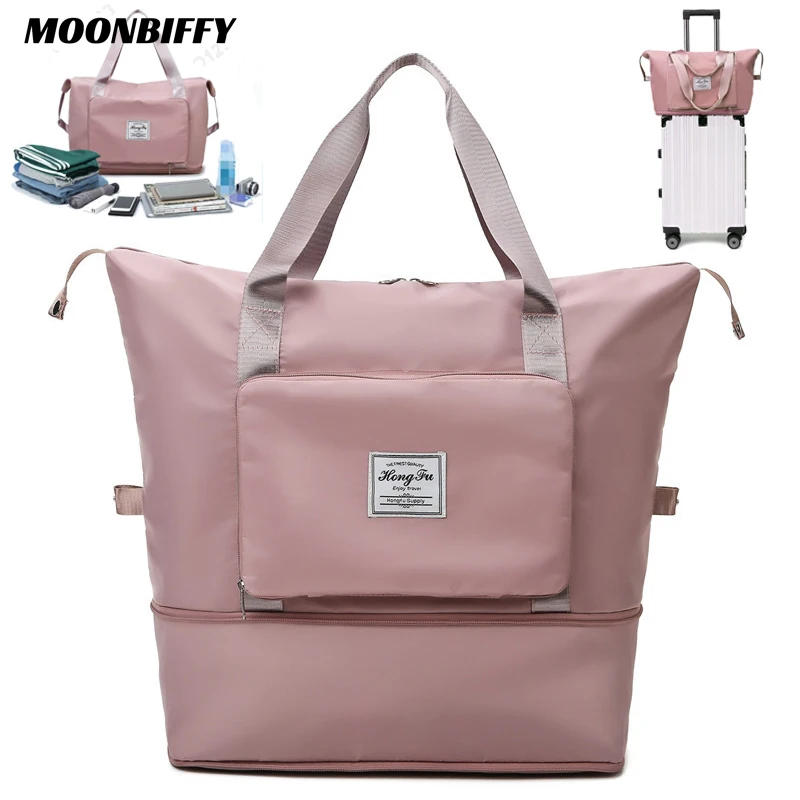 

Mummy Maternity Bag Large Capacity Folding Travel Waterproof Luggage Tote Handbag Travel Duffle Bag Gym Yoga Storage Shoulder