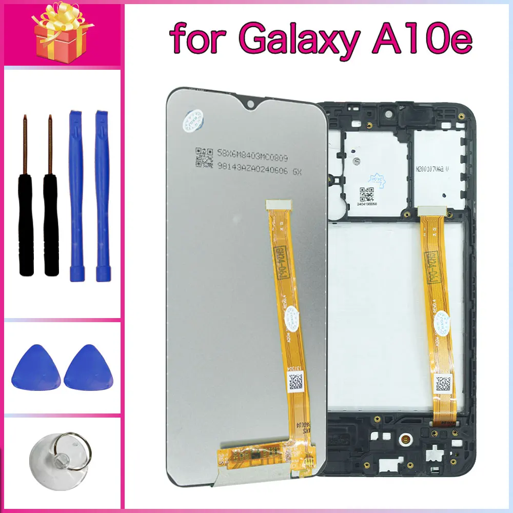Фото Новый ЖК-дисплей для Samsung Galaxy A10e, ЖК-дисплей для телефона, преобразователь сенсорного экрана в сборе для Samsung A10e A102U A102F, ЖК-дисплей с рамкой №1