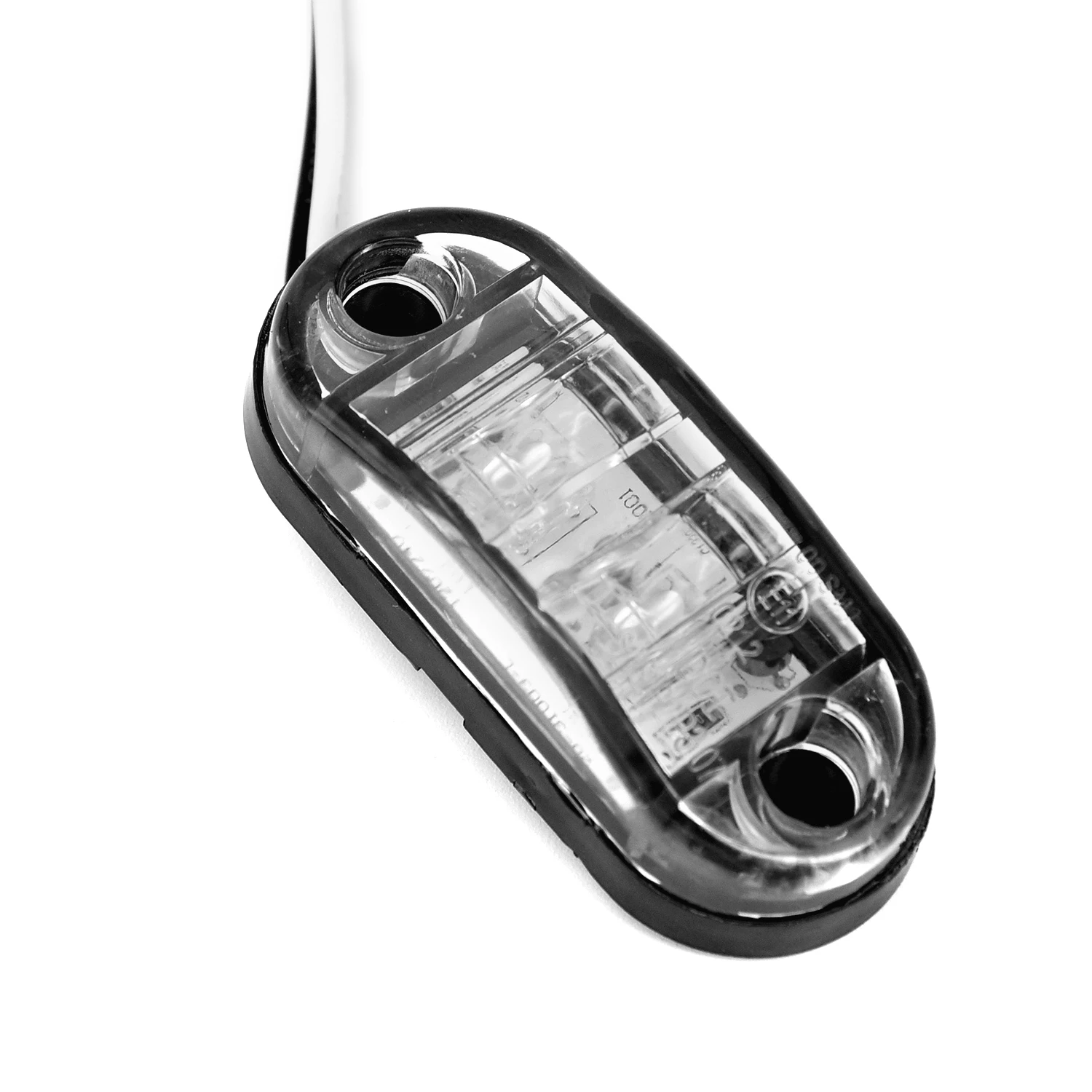 

LED Clearance Trailer Caravan 12V 2pcs White Side Marker Lights Tail Set Waterproof Plastic super Durable Best