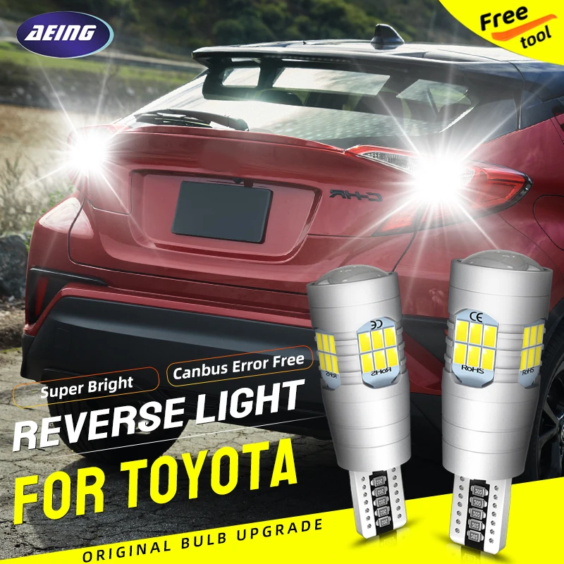 2 × T15 светодиодный фонарь заднего хода лампа W16W для Toyota Corolla Camry Tacoma Sienna Prius RAV4