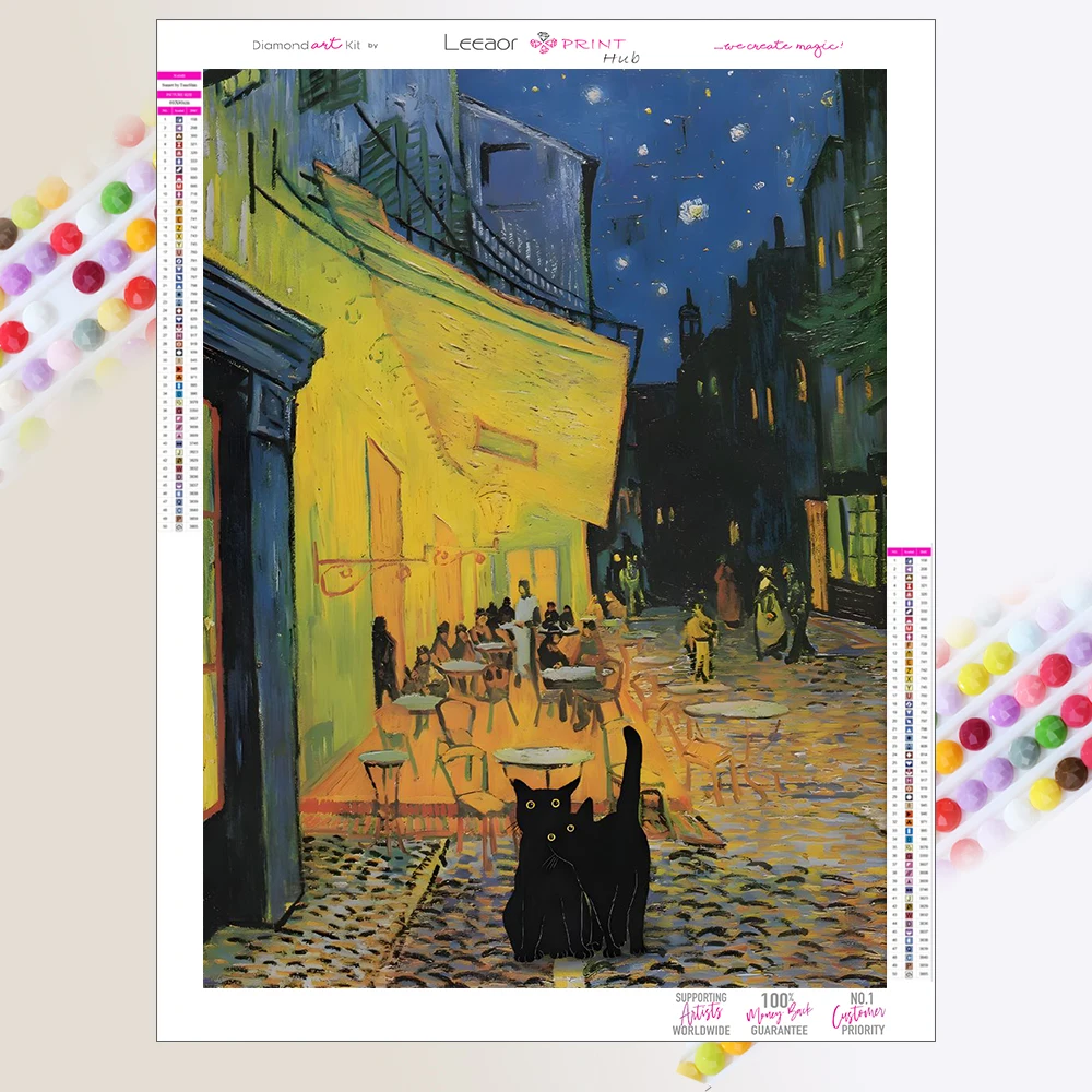 Милая Черная Бриллиантовая 5D картина с рисунком, полная Алмазная мозаика, вышивка крестиком, Набор для вышивки в гостиной, художественное украшение на стену