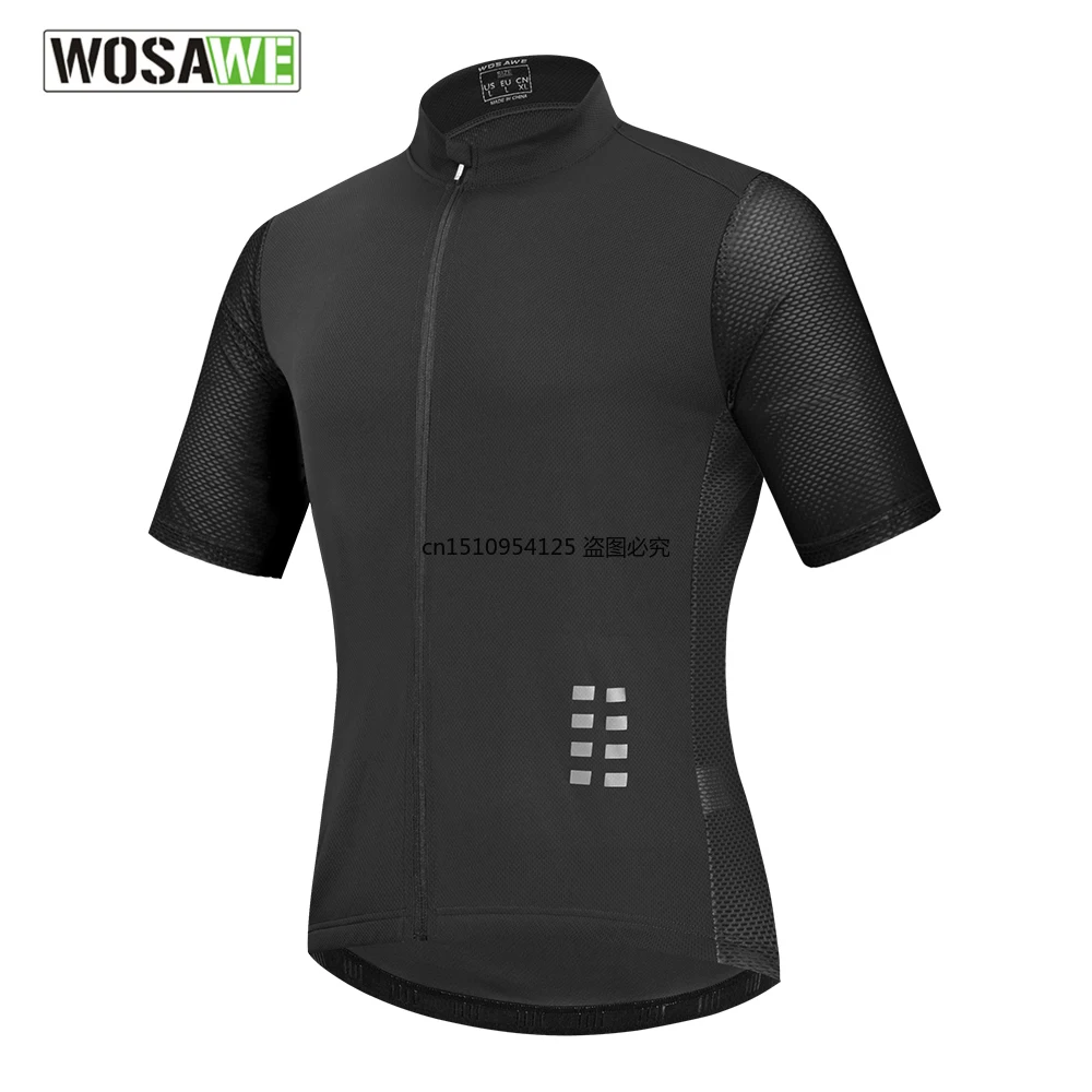 

WOSAWE Men Cycling Jersey Breathable Bicycle Bike Jerseys Motocross MTB Bike Shirt Mountain Quick-drying Bike Wear Clothes