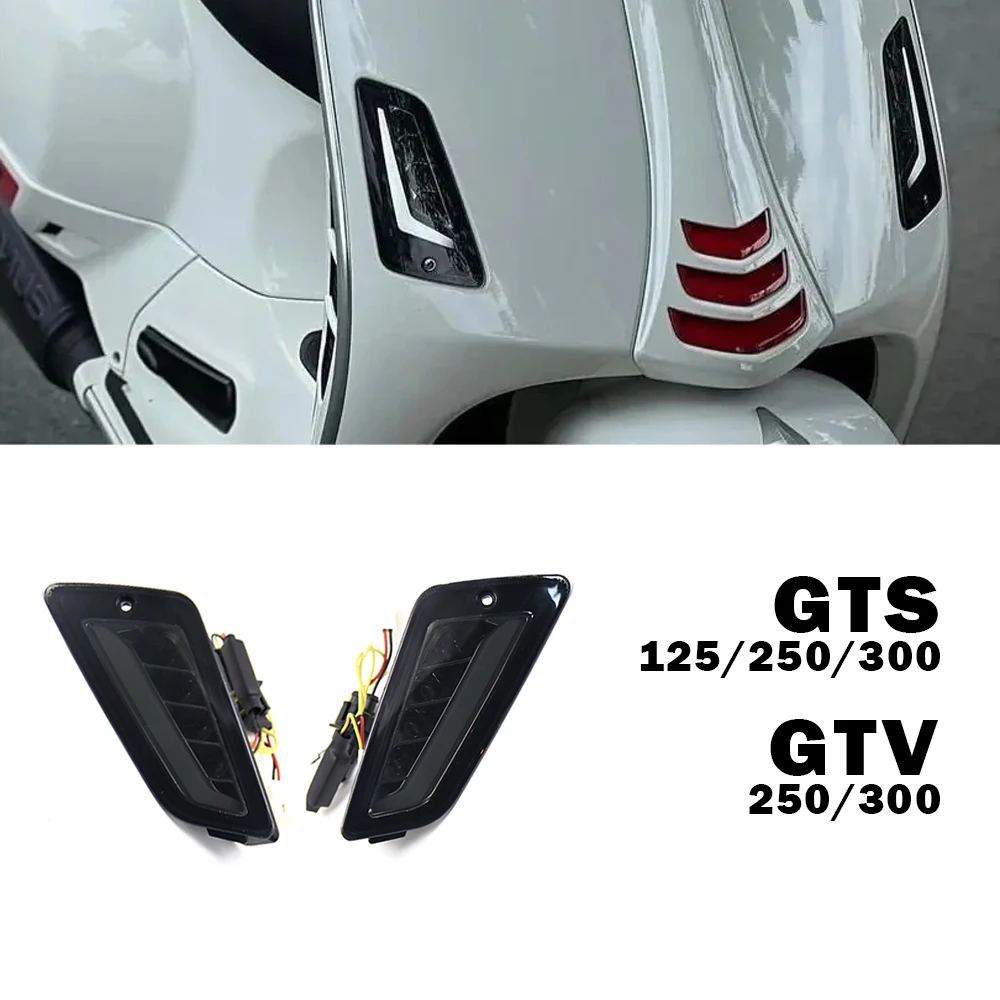 

GTS 300 Accessories for Vespa GTS300 GTS250 GTS150 GTV 250 GTV300 Motorcycle LED Turn Signal Indicators Light Front Rear Lamp