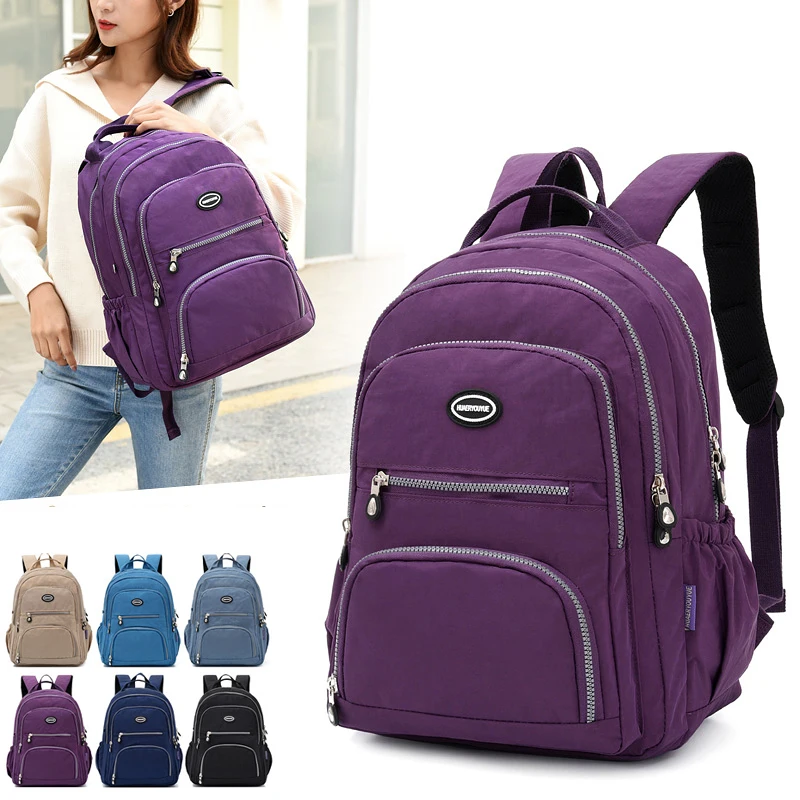 

New Women Laptop Backpack girls School Campus Bag Rucksack woman Nylon Backbag Travel Daypacks Female Backpack Bolsas Mochila