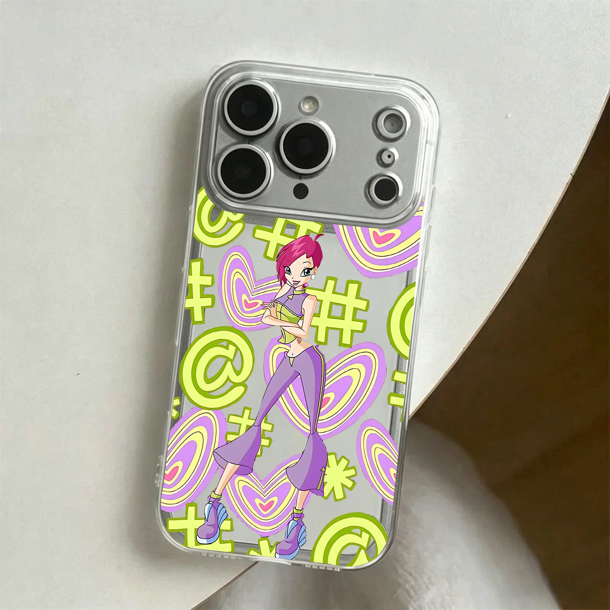 Фото Чехол для телефона Samsung Galaxy S26 S25 S24 S23 S22 S21 S20 FE Note20 Note10 Edge Plus Ultra Lite 5G с милым мультяшным дизайном Winxs №4