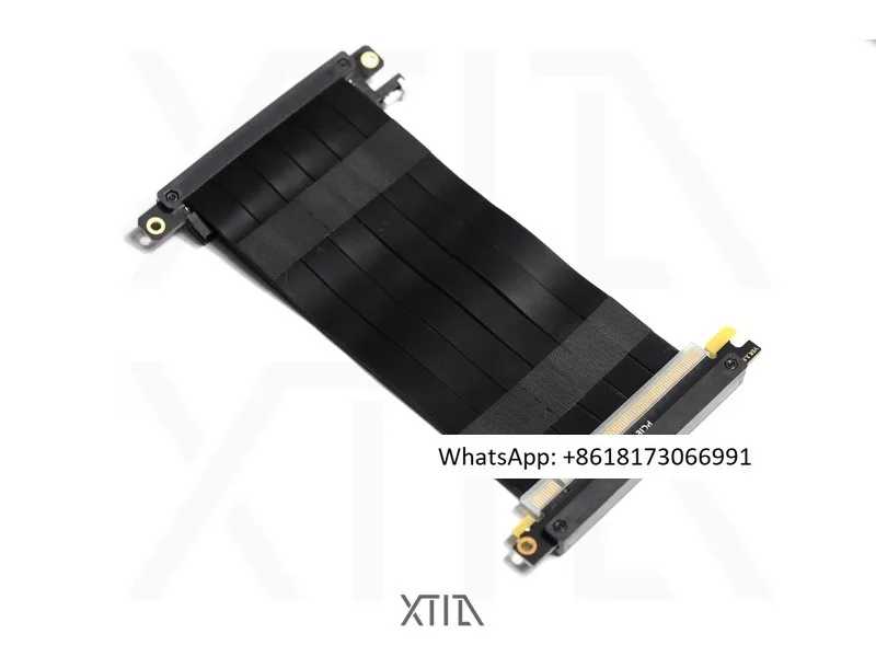Удлинительный кабель для видеокарты XTIA 3 0/4 0 [черно-белый] pcie3.0/pcie4.0 ITX