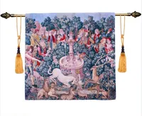 Belgium Tapestry Hunt Of The Unicorn Medieval Art Tapestry Wall Hanging Jacquard Weave Home Decoration Wall Tapestry