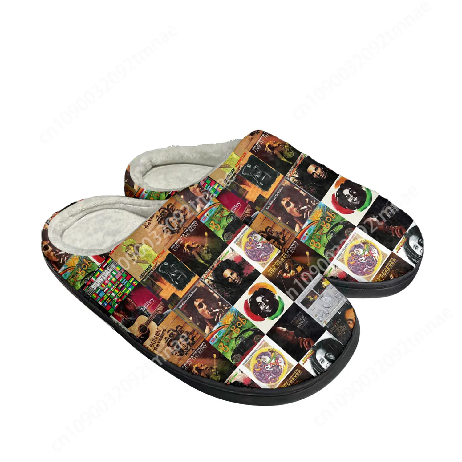 Домашние хлопковые тапочки Reggae рок музыка звезда Боб Марли под заказ мужские и