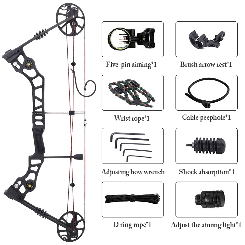 

Комбинированный лук Lightning Wolf X7/X8, для охоты, тренировок, 30-70 фунтов