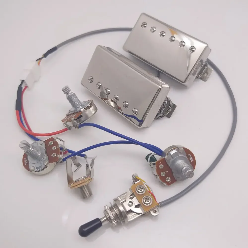 Alnico 2 Classic 57+ гитарный хамбакер звукосниматель мост и шея хромированный с жгутом