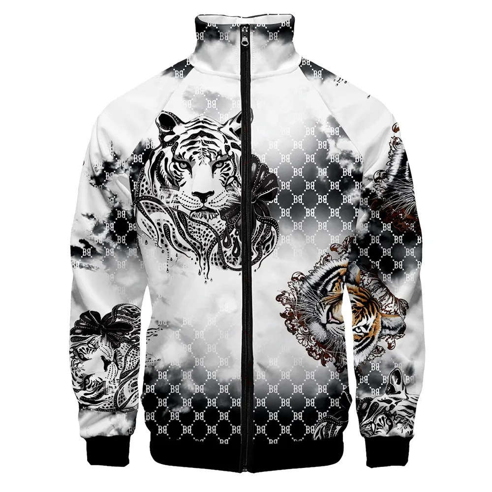 

Fashion Cool 3d Digital Elegant Men's Jackets 2022 Spring Autumn New Casual Zipper Long Sleeve Coats Clothes for Men M-5XL